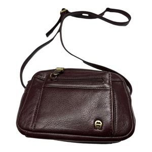 Classic Etienne Aigner Genuine Leather Crossbody Bag